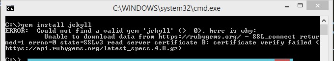 Alt “Jekyll SSL certificate install error”