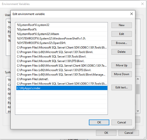 alt=“Path environment variable setup”