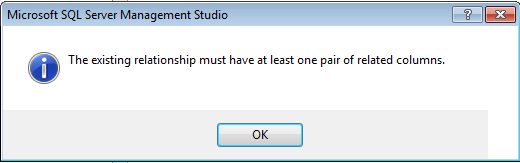 alt=“The existing relationship must have at least one pair of related columns image”
