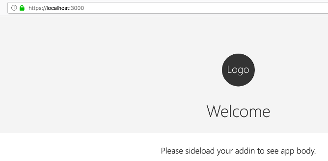 alt=“office add-in welcome screen”